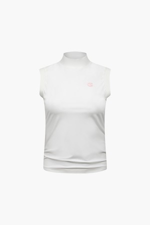 여성 브리더블 하이넥 슬리브리스_I52FTS13_WHITE-a