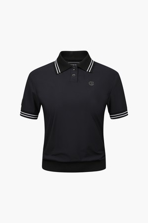 여성 테크니컬 베이직 폴로 [LOONEY TUNES]_I52FTS63_BLACK-a