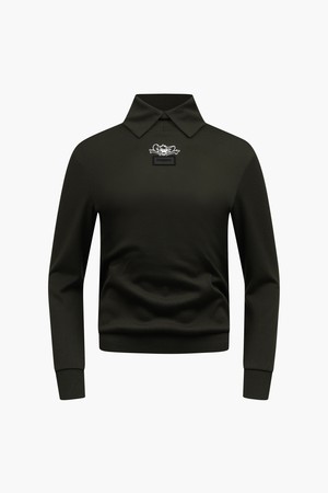 [25FW] 저지 하이넥 폴로 스웻셔츠_TOM&JERRY COLLECTION_I53FTS2309_BLACK-a