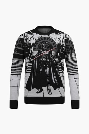 [25FW] 다스베이더 니트 크루넥_STARWARS COLLECTION_I53MSW7109_BLACK-a