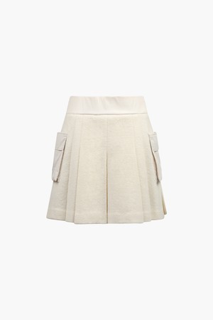 [25FW] 플러피 아웃포켓 스커트_I54FSK1503_IVORY-a