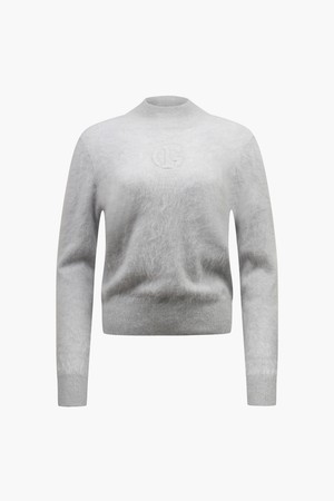 [25FW] 퓨어 캐시미어 플러피 하이넥 니트_I54FSW1204_GREY-a