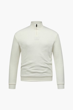 [25FW] 니트 저지 하프 집업 _ 톰앤제리 컬렉션_I54MFT2203_IVORY-a