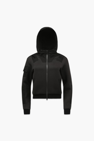 여성 테크니컬 저지 하이브리드 집업_I43FFJ7109_BLACK-a