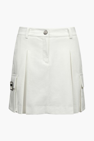 여성 베이직 카고 스커트_I43FSK1401_WHITE-a