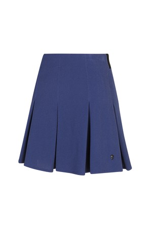 여성 테크 테리 플리츠 스커트_A31FSK0428_NAVY-a