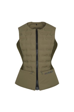 여성 에어로다이나믹 하이브 다운 베스트_A34FVT0235_KHAKI-a