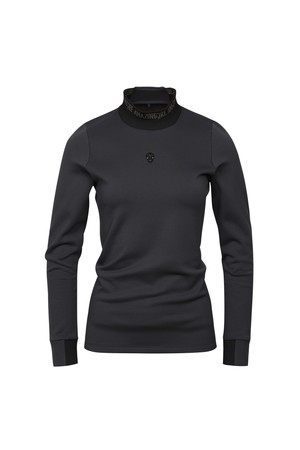 여성 에어로다이나믹 아코디오 하이넥 티셔츠_A44FTS0399_BLACK-a