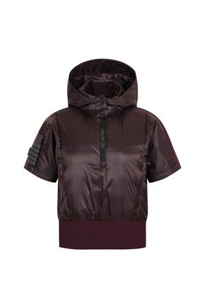 여성 하이브리드 숏슬리브 다운 자켓_A44FDJ0148_WINE-a