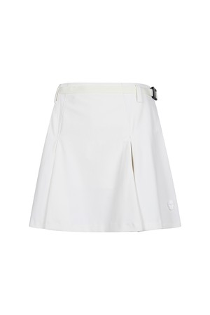 여성 에어로핏 벨티드 플리츠 스커트_A51FSK0101_WHITE-a