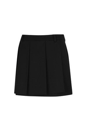 여성 플렉서블 플리츠 큐롯_A51FSK0599_BLACK-a