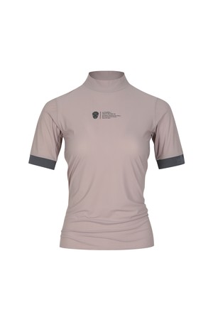 여성 나노그램 하이넥 티셔츠_A52FTS0511_BEIGE-a