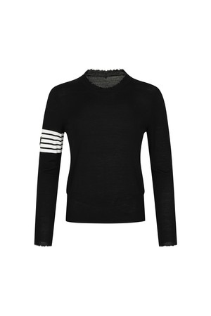 여성 고스트 스웨터_A61FSW5199_BLACK-a