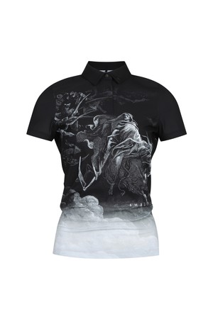 여성 Dante's Inferno 카라티셔츠_A52FTS1299_BLACK-a