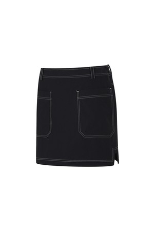 여성 에센셜 캐주얼 스커트_A62FSK06_NAVY-a