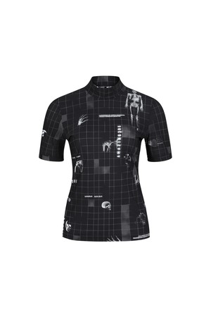 여성 알렉스레이 하이넥 티셔츠_A62FTS09_BLACK-a