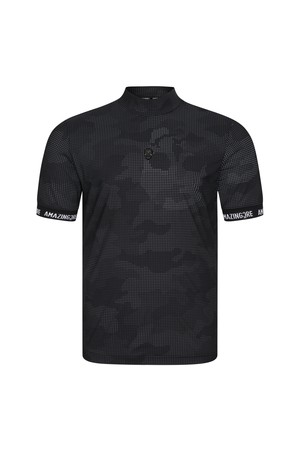 남성 에어서킷 패턴 하이넥 티셔츠_A62MTS07_BLACK-a
