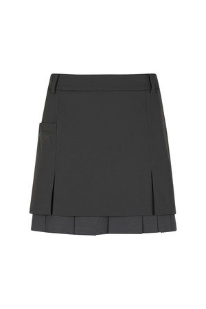 [25FW] 여성 에센셜 슬릿 스커트_A63FSK0308_GREY-a