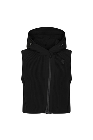 [25FW] 여성 에어로테크 후디 스웨터 다운 베스트_A64FVT1299_BLACK-a