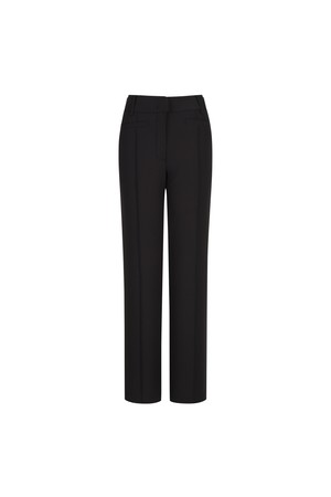 [25FW] 여성 겨울 에센셜 팬츠_A64FPT0299_BLACK-a