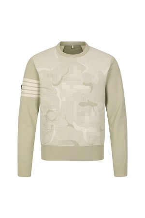 [25FW] 남성 에어로핏 카모 알렉스 하이브 스웨터_A63MSW0311_BEIGE-a