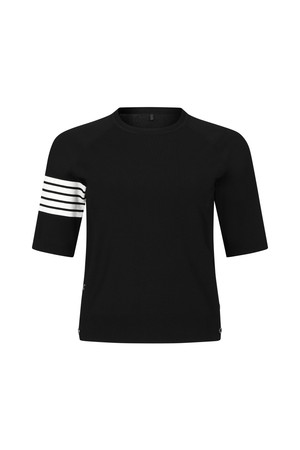 [26SS] 여성 고스트 라운드넥 반팔 스웨터_A71FSW5199_BLACK-a