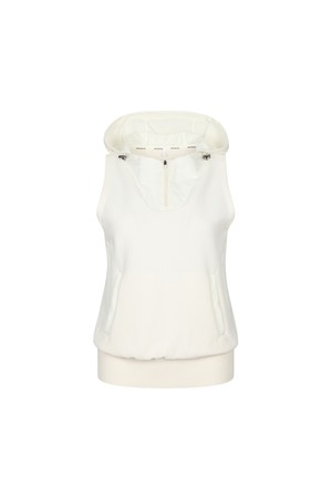 여성 테크저지 하이브 슬리브리스 풀오버_A61FFT0102_IVORY-a