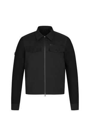 [26SS] 남성 고스트 하이브 울 셔켓_A71MJK5199_BLACK-a