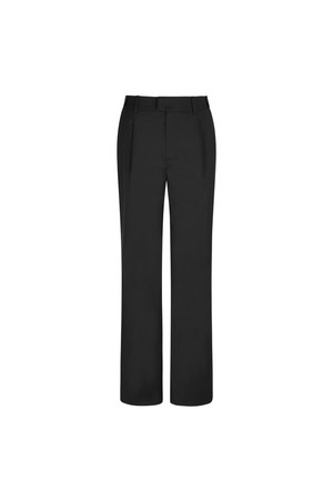 [26SS] 남성 고스트 스트레이트 울 팬츠_A71MPT5099_BLACK-a