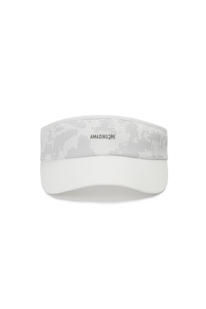 픽셀 카모플라주 리본 바이저_A77FSV1501_WHITE-a