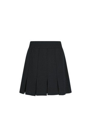 [26SS[ 여성 듀얼플레이 니트 플리츠 스커트_A72FSK0399_BLACK-a