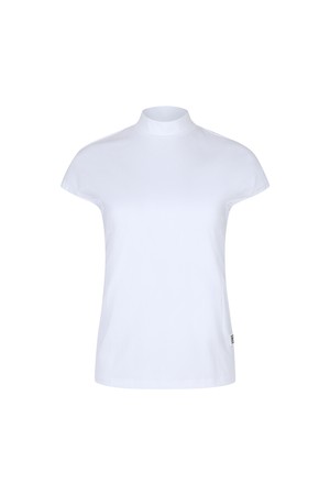 [26SS] 여성 고스트 캡 슬리브리스 티셔츠_A72FTS5001_WHITE-a