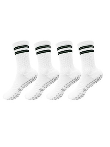[4 pack] Non_Slip 골프 스포츠 양말 단목 장목-a