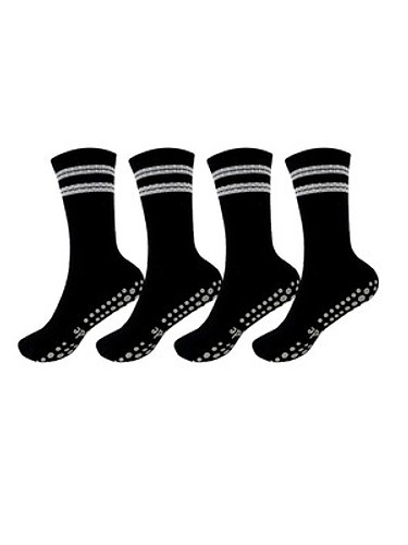[4 pack] Non_Slip 골프 스포츠 양말 단목 장목-a