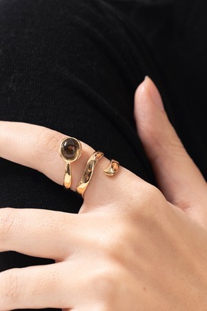 스파이럴 반지 14k gold plated