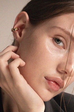 제이 버블 이어커프 14k gold plated