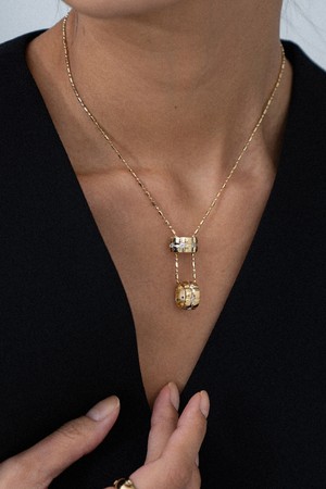 모멘텀 네크리스 목걸이 14k gold plated