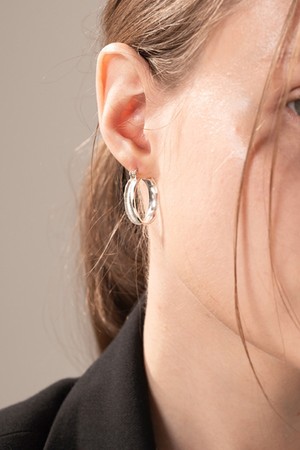 린넨후프 귀걸이 14k gold plated