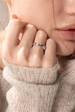 제이누이 오가닉 웨이브링 silver M