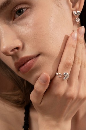 제이누이 트윈 하트 링