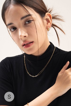 듀얼체인 네크리스 목걸이 silver