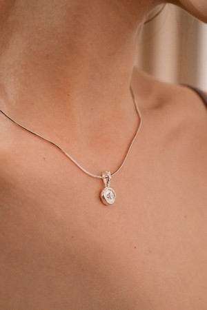 실버 듀 네크리스 목걸이