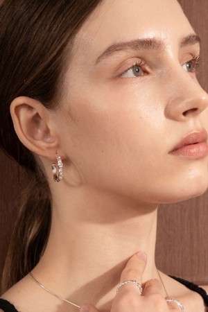 크레이터 이어링 L