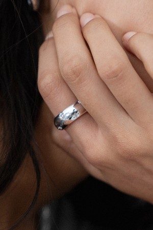 글로시 스텔라 링 silver