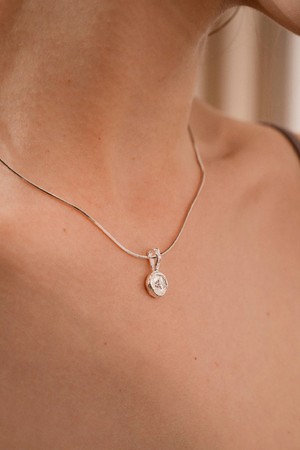 실버 듀 네크리스 목걸이