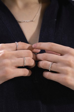 그레인 반지 silver