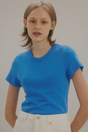 organic cotton rib t-shirt (5colors)
