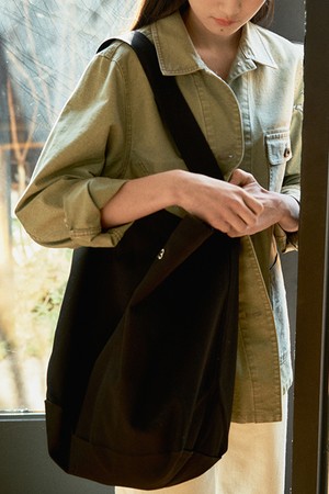 one shoulder canvas bag (2colors)