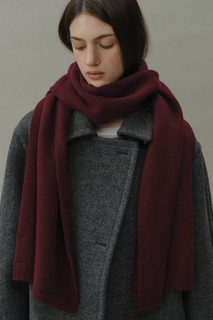 cashmere blend knit muffler (6colors)