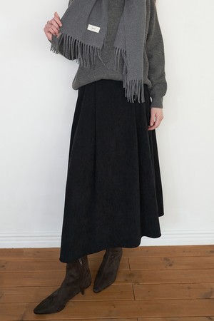 [플로브] HALF FLARE CORDUROY SKIRT (3COLORS)